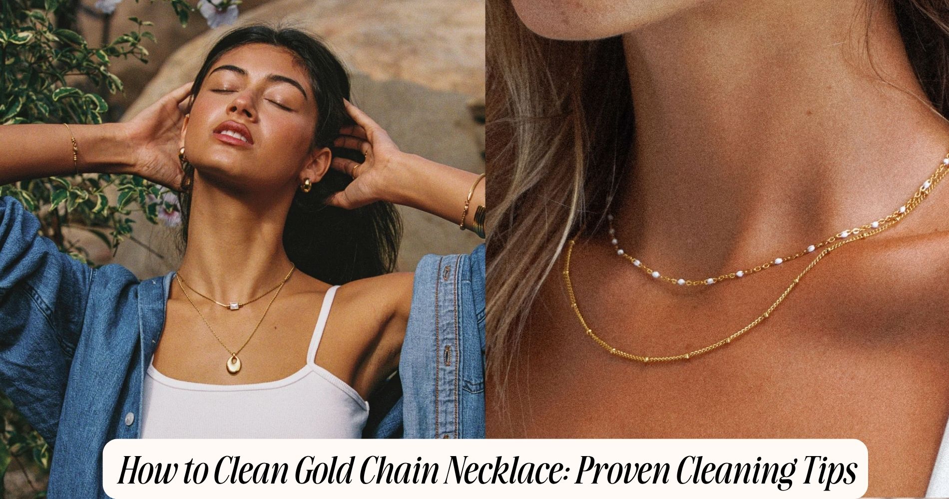 how to clean gold chain necklace