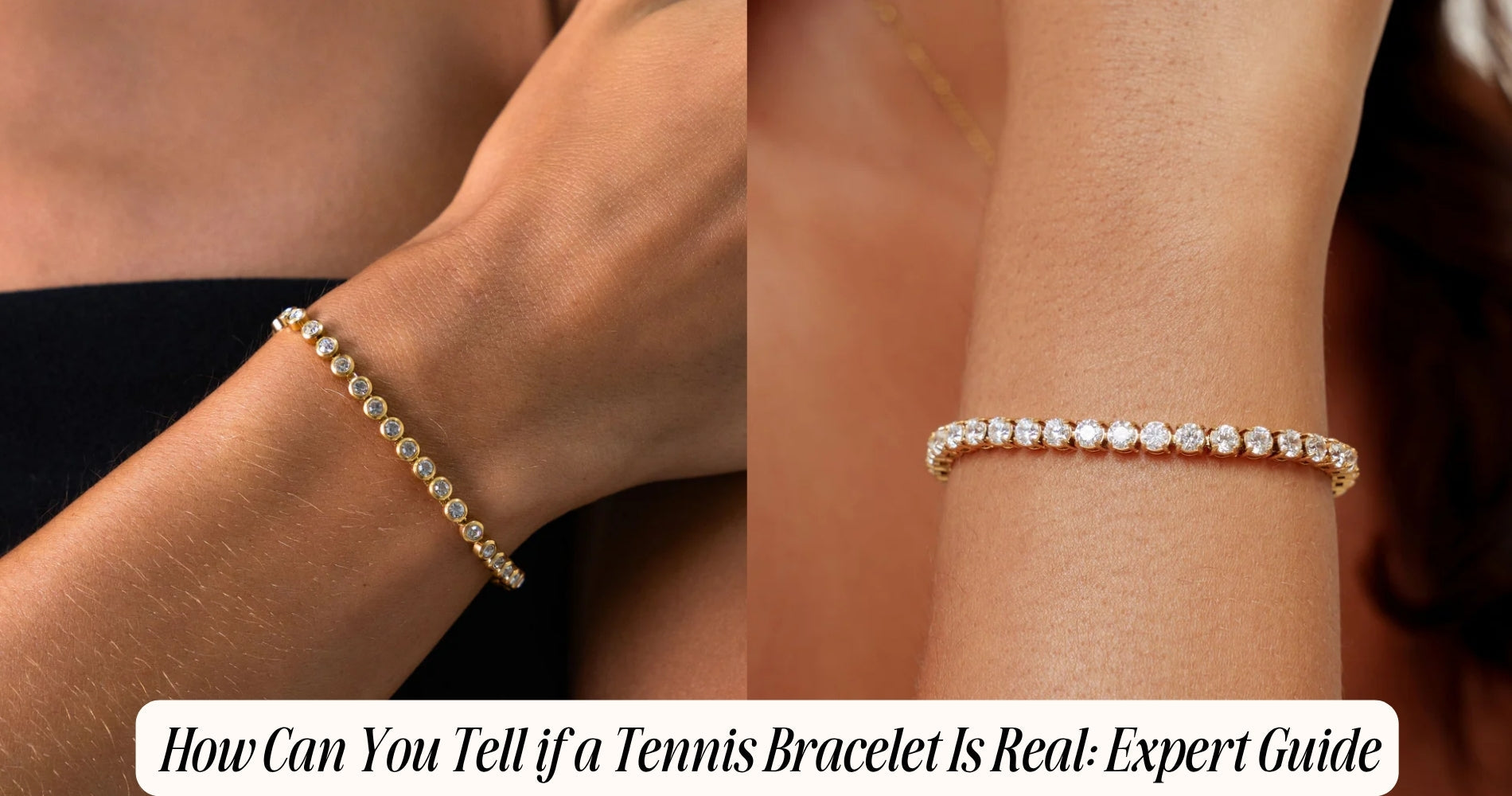 how can you tell if a tennis bracelet is real