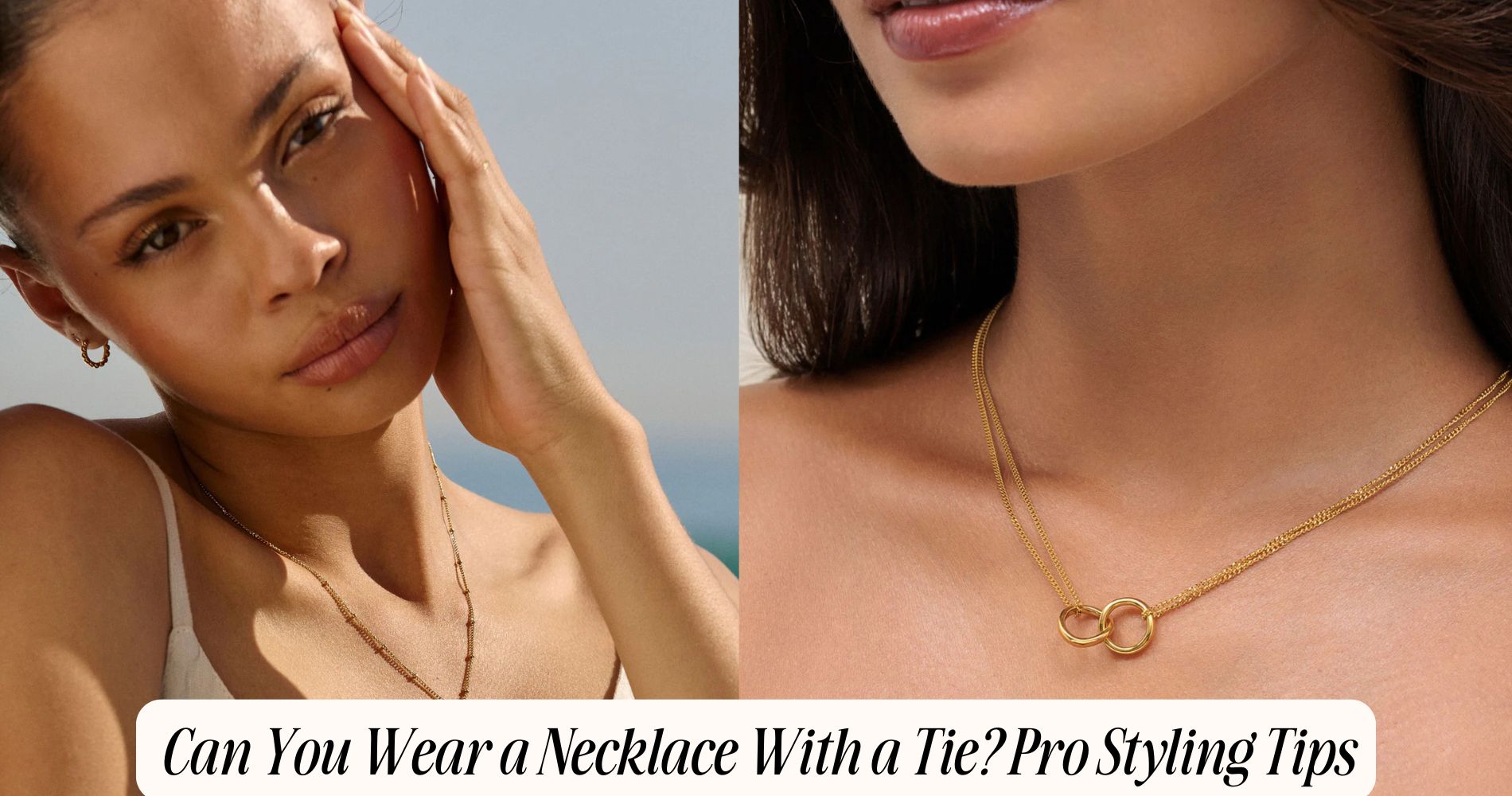 can you wear a necklace with a tie