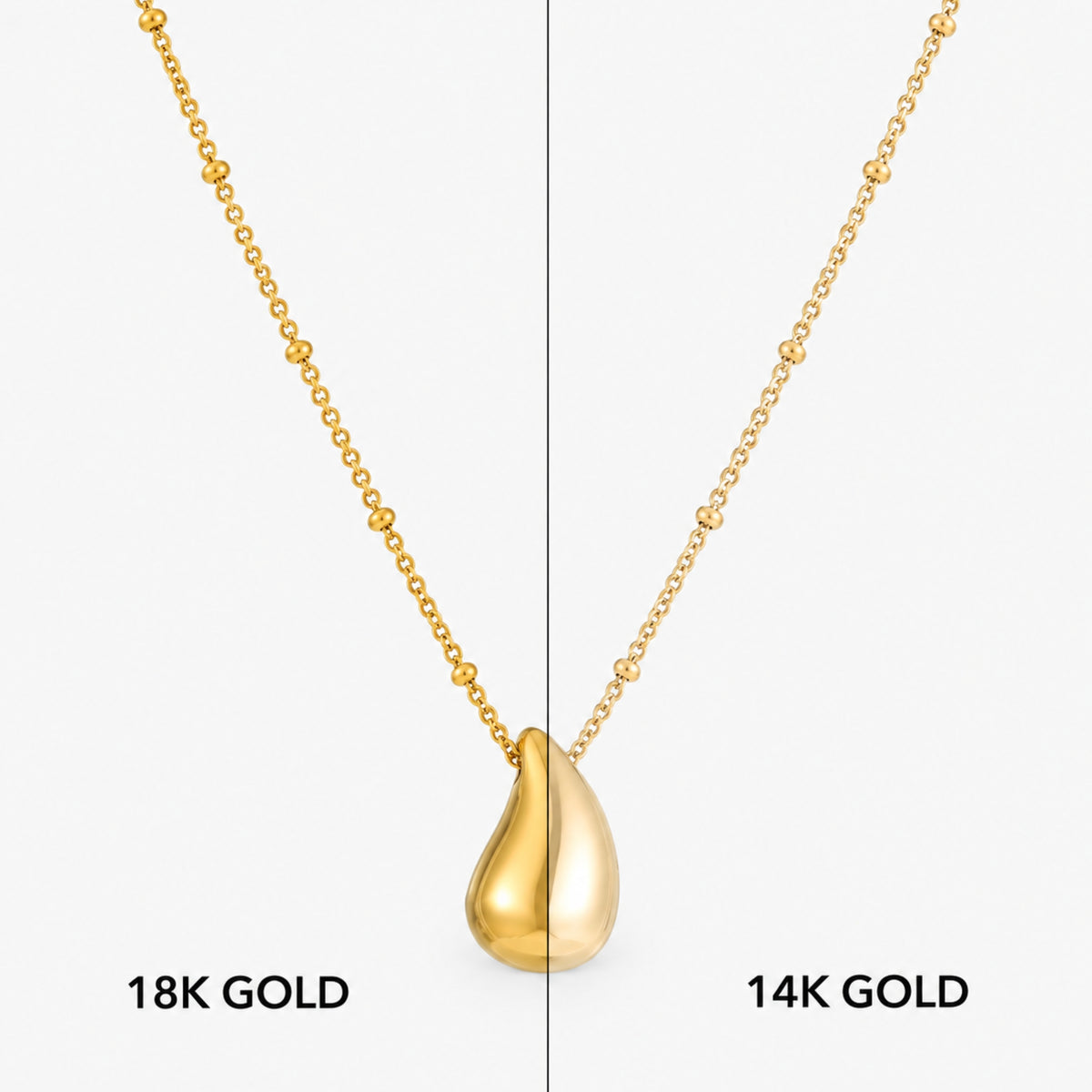 14k Gold Drop Necklace