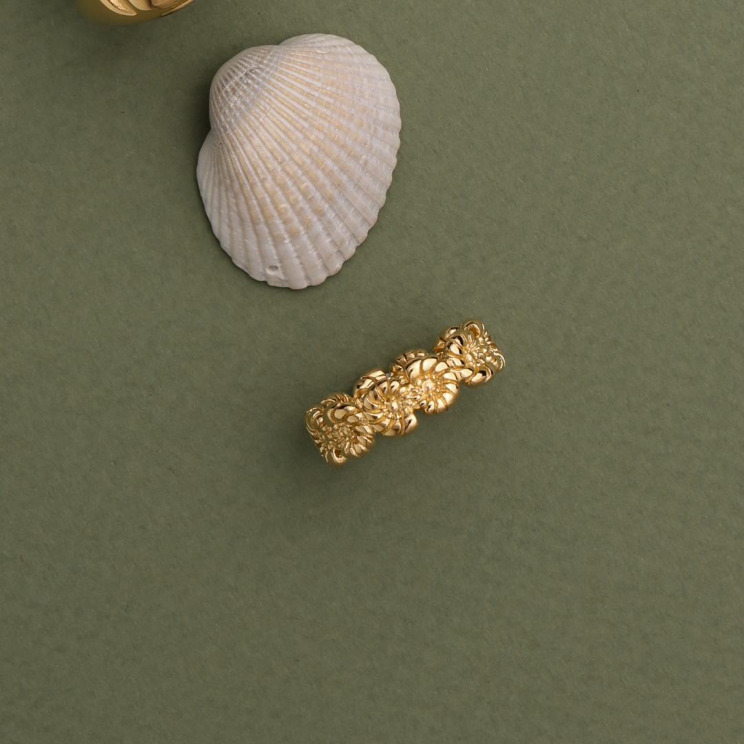 Gold Seashell Ring