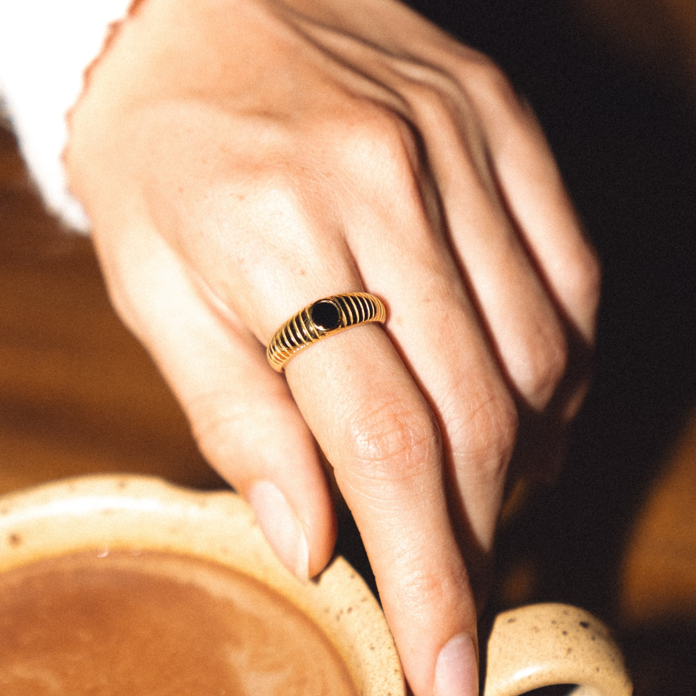 Black Gem Ring