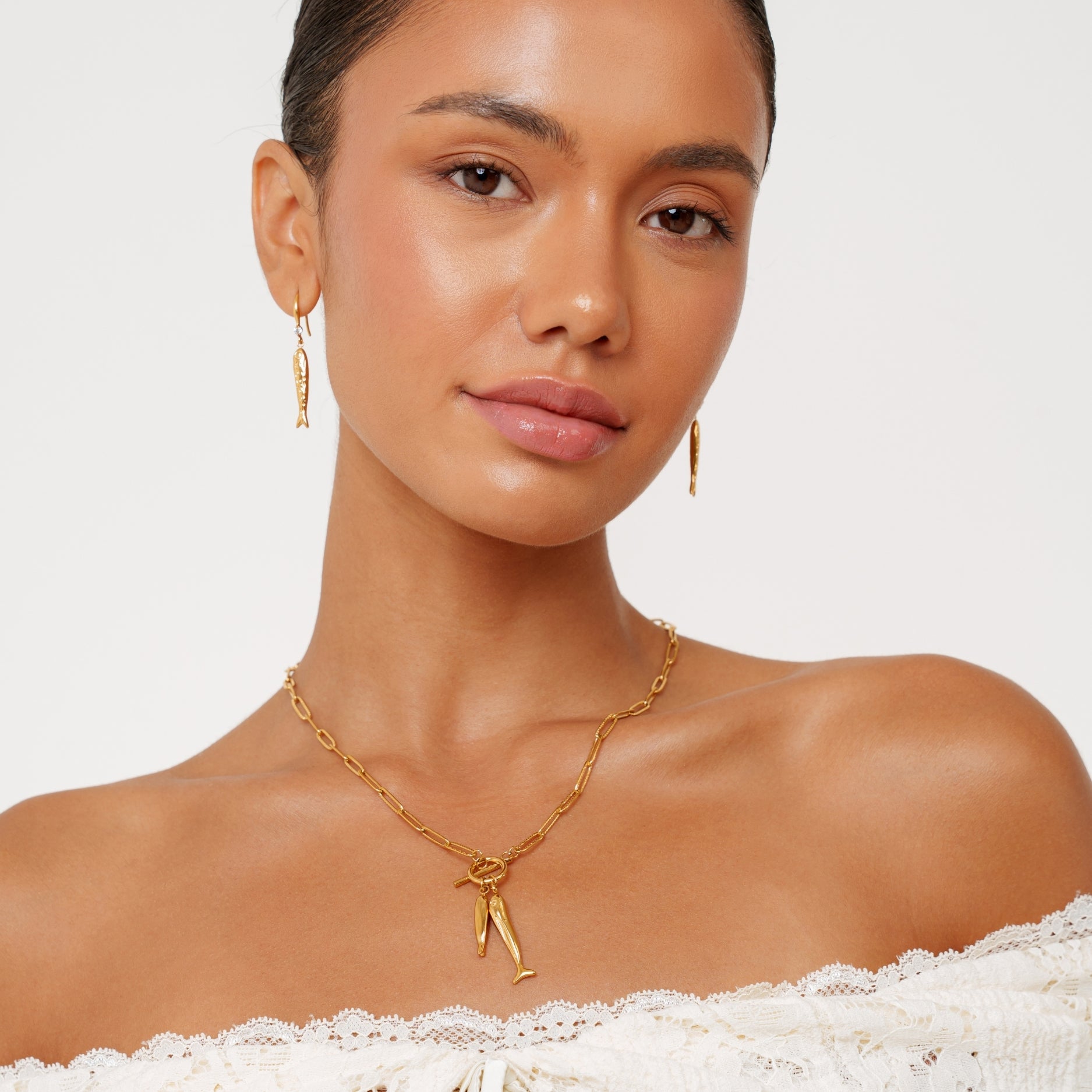 Gold Cala Necklace
