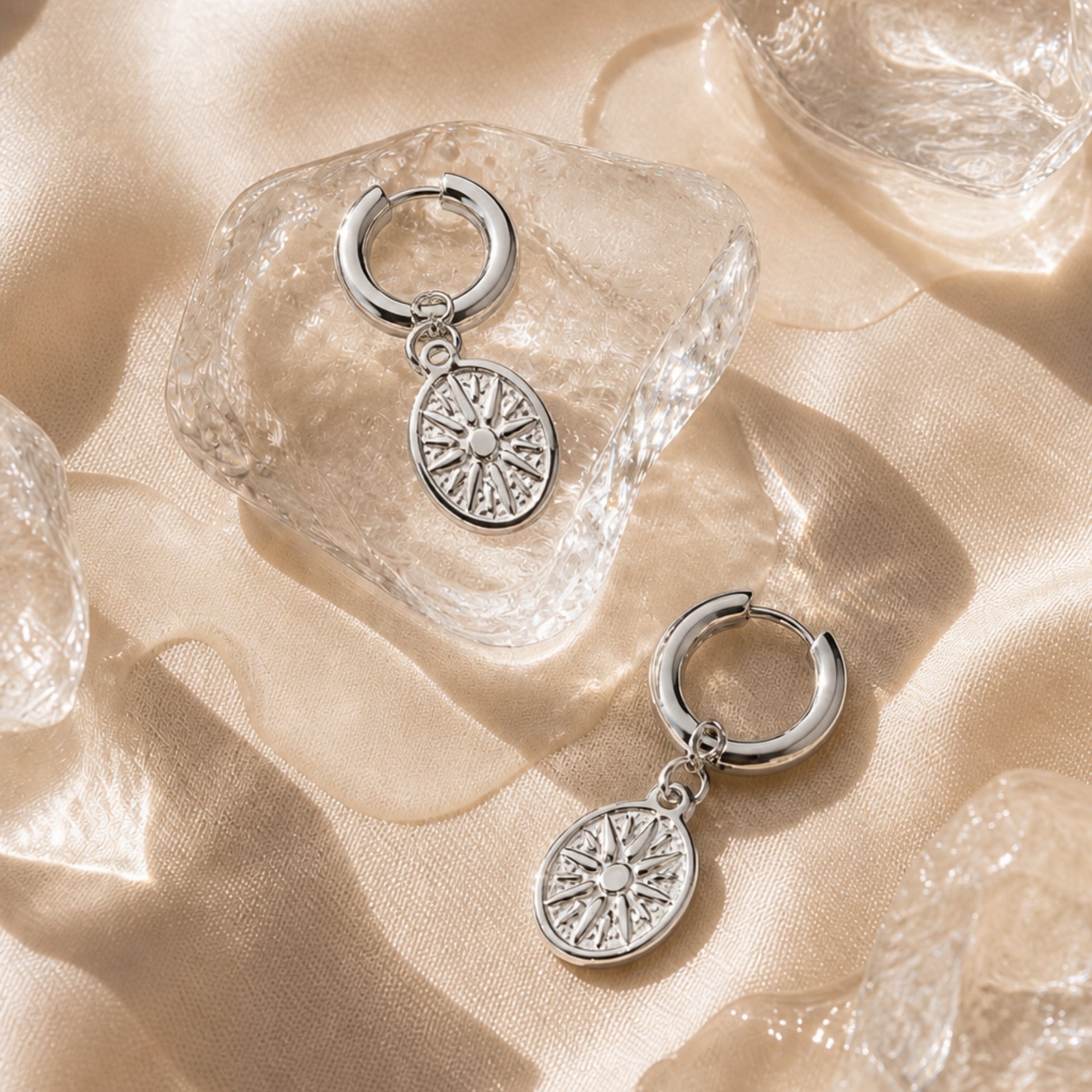 Silver Goldensun Earrings