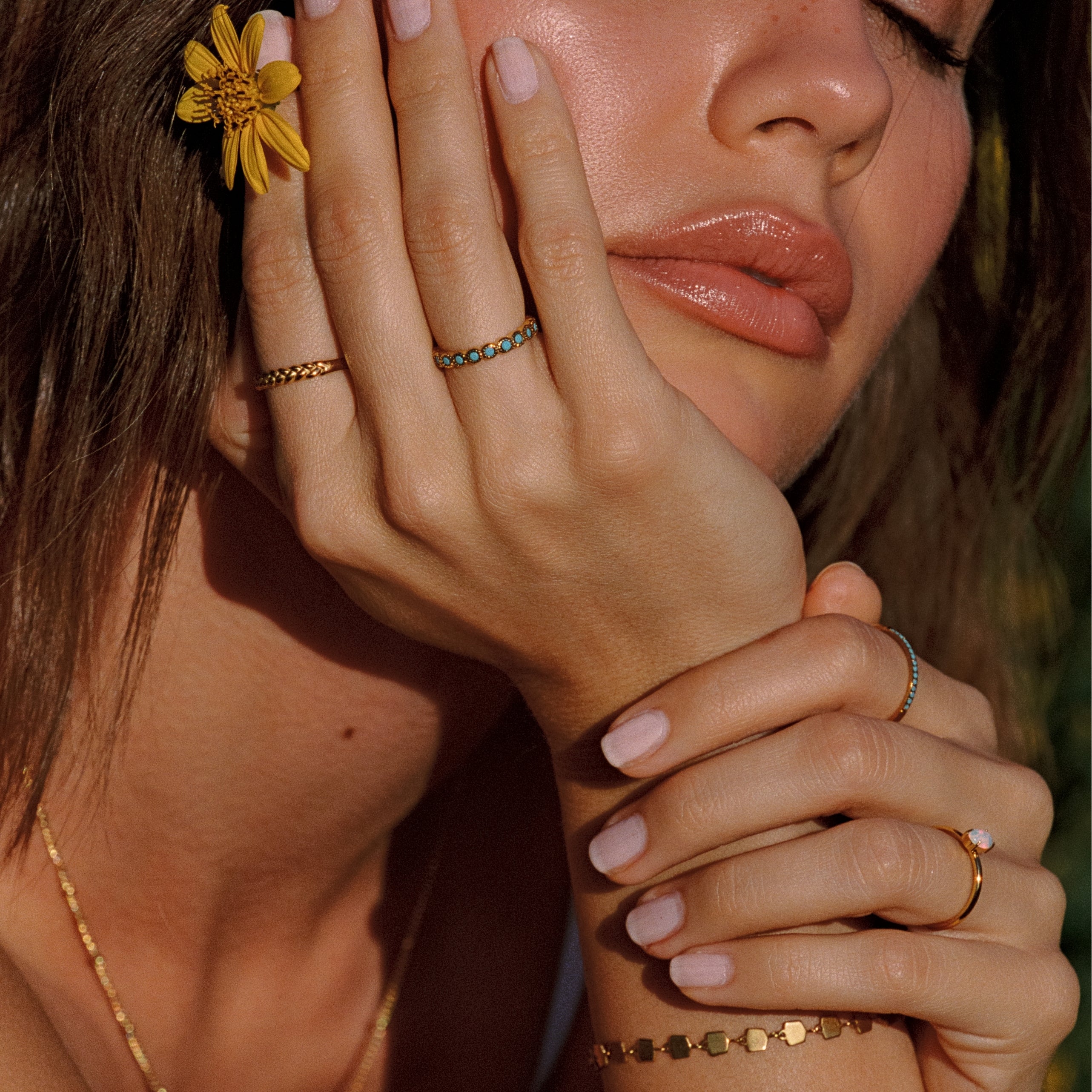 Slim Blue Ring