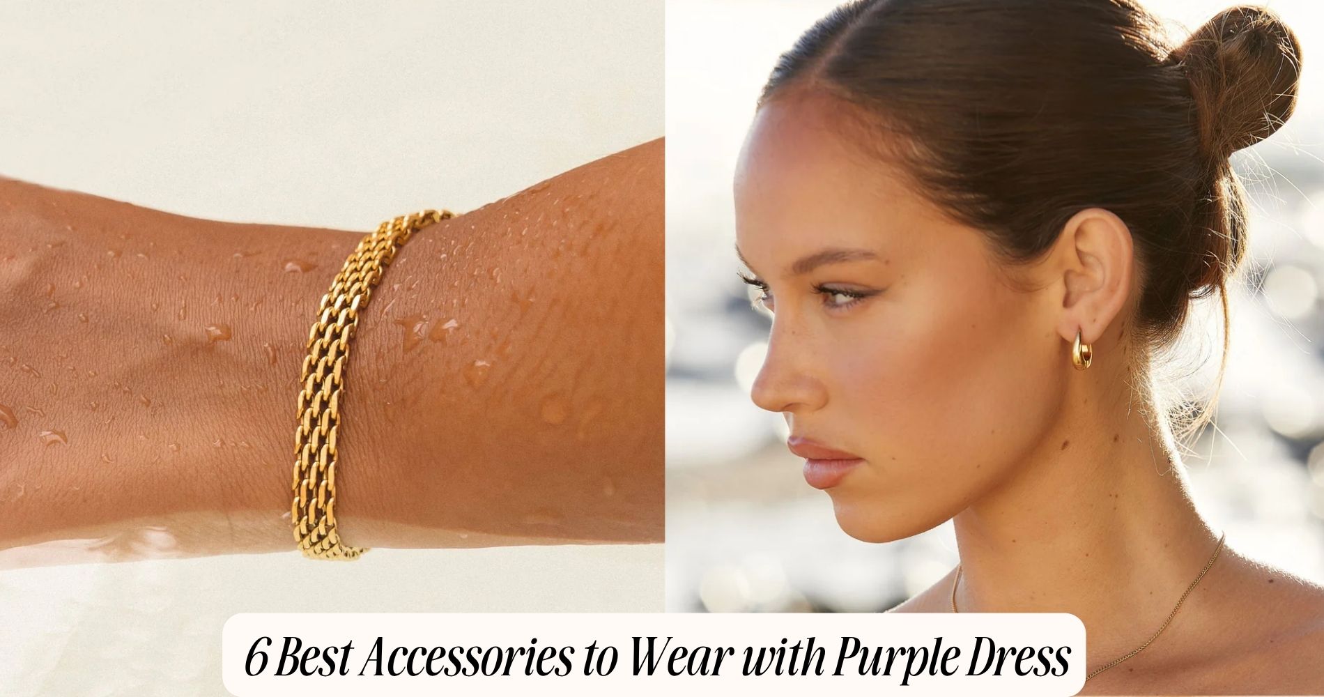 accessories to wear with purple dress