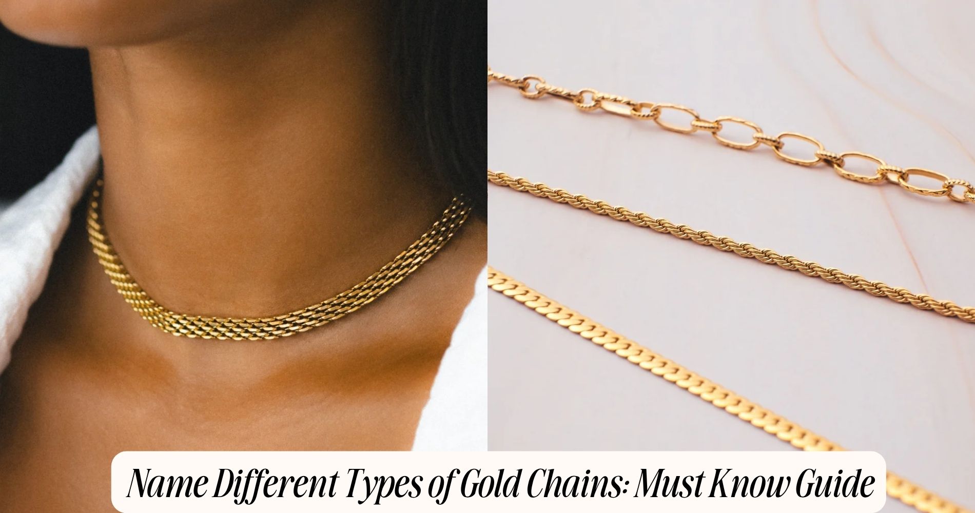 name different types of gold chains