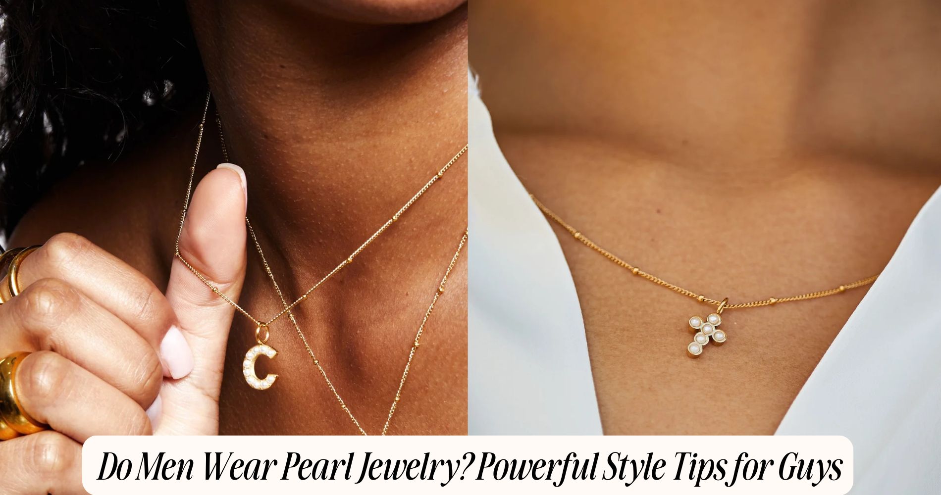 do men wear pearl jewelry​
