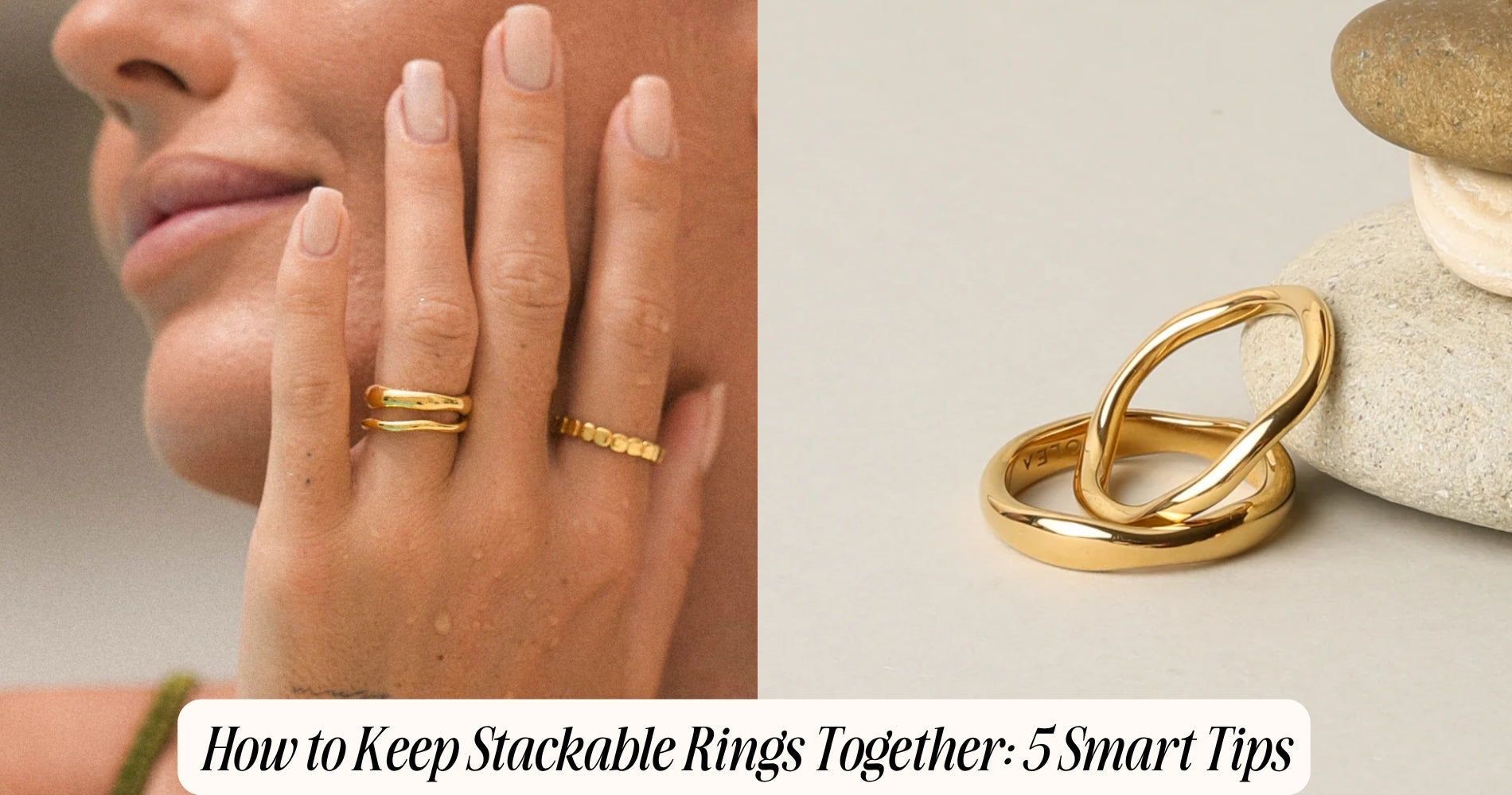 how to keep stackable rings together