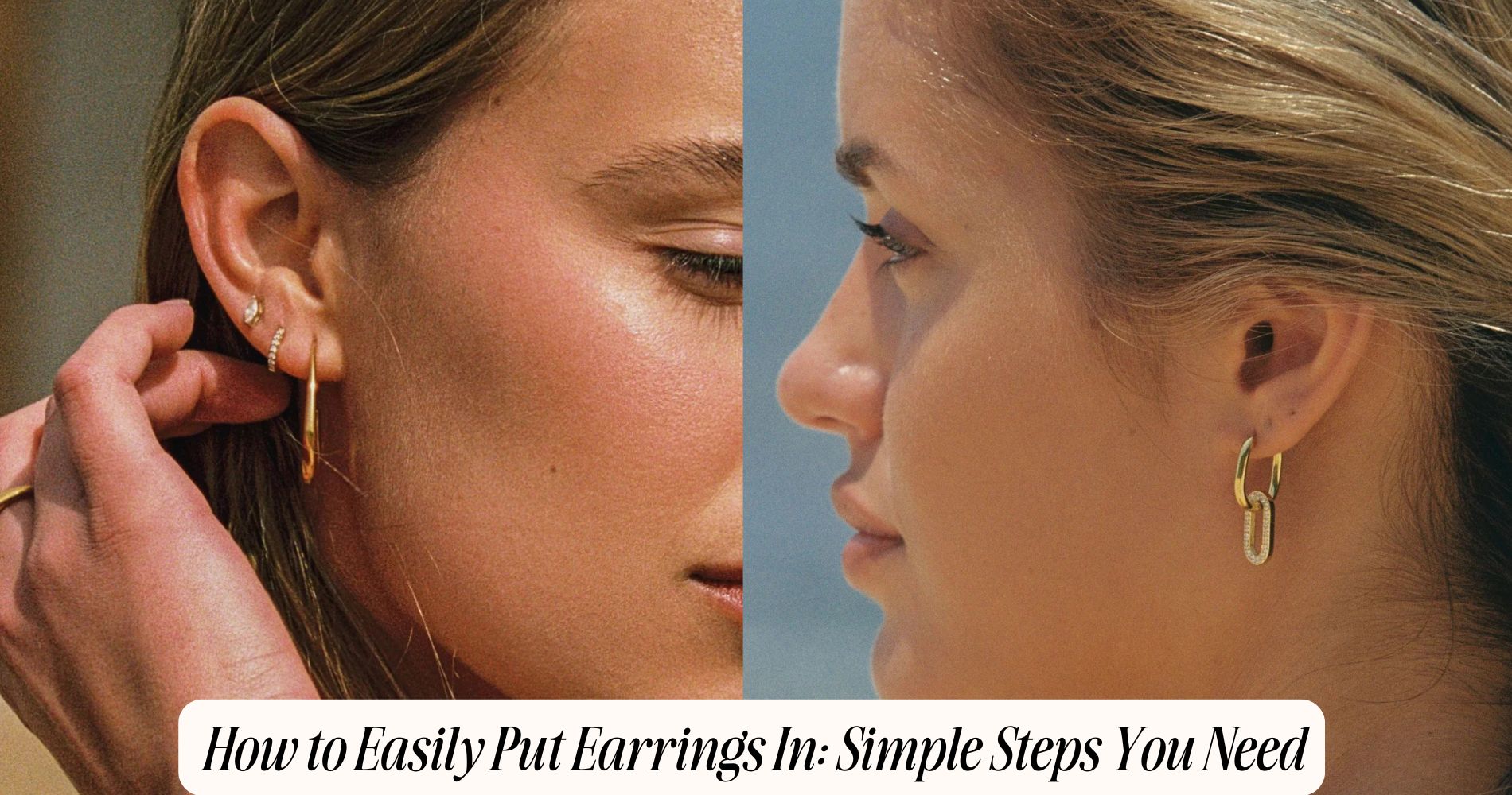 how to easily put earrings in​