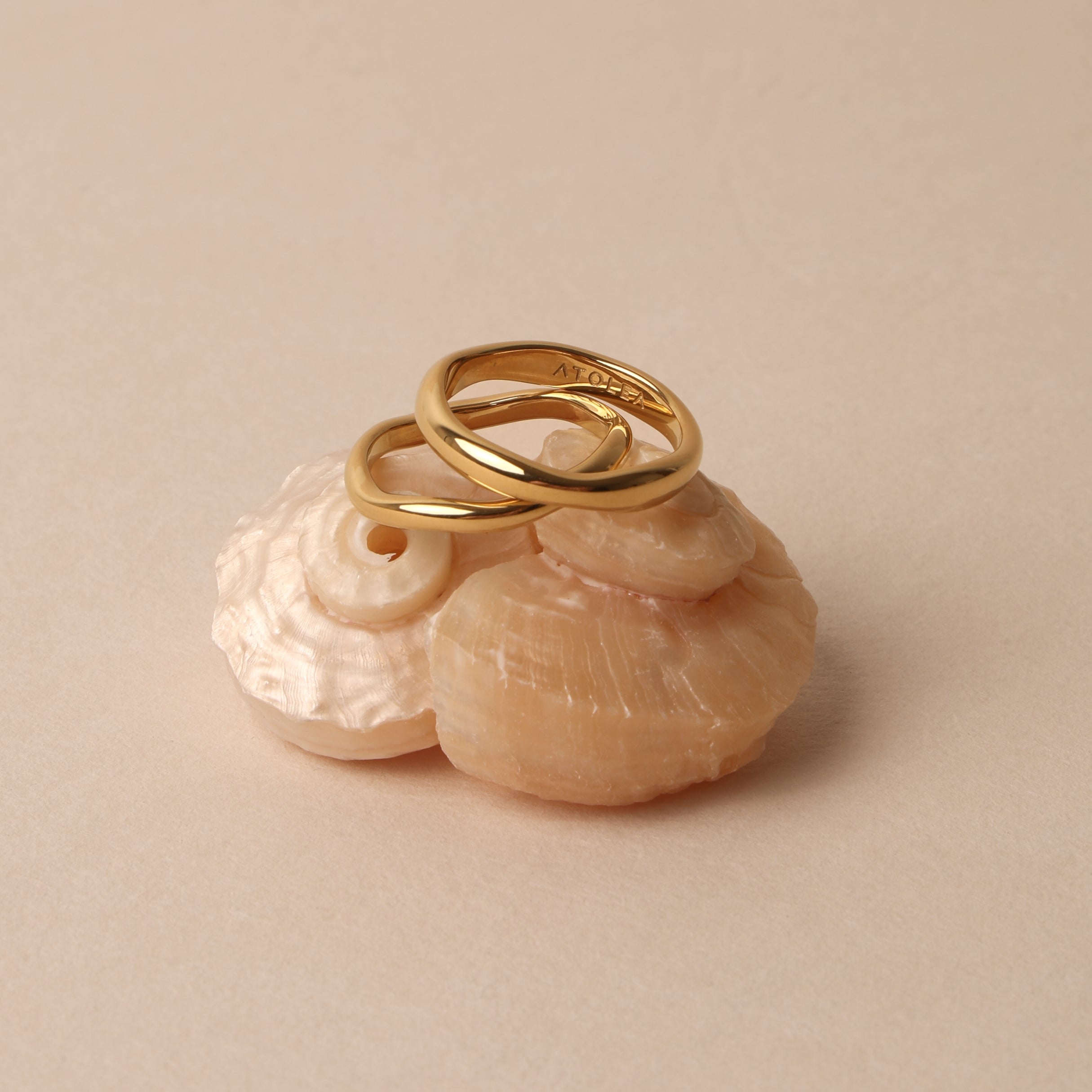 Gemini Stackable Rings 14k Gold