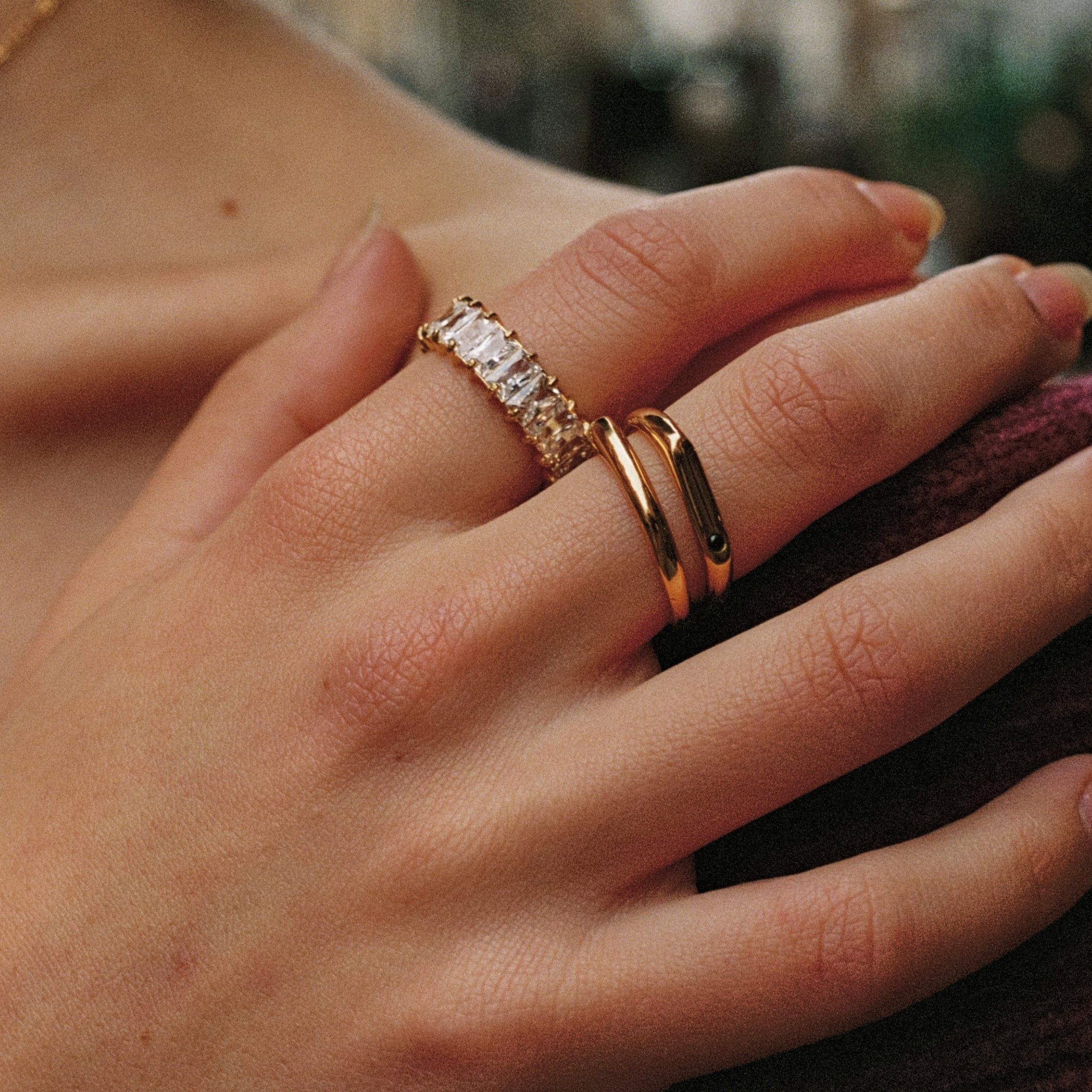Gold Duo Ring