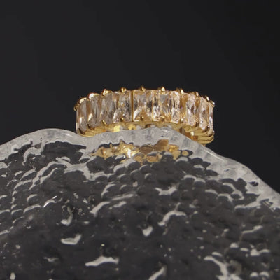 Gold Crystal Ring