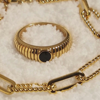 Black Gem Ring