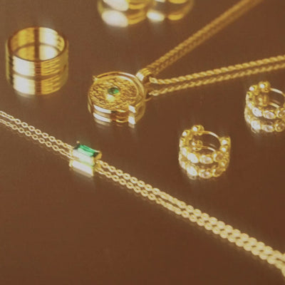 Gold Emerald Bracelet