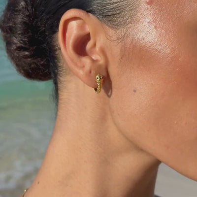 Snake Hoops Earrings