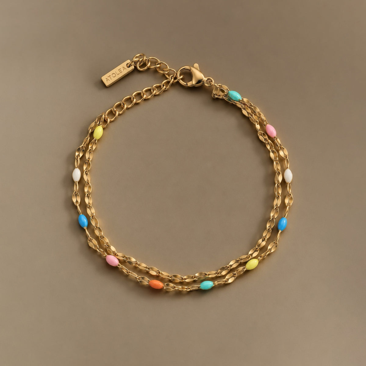 Rainbow Layered Bracelet