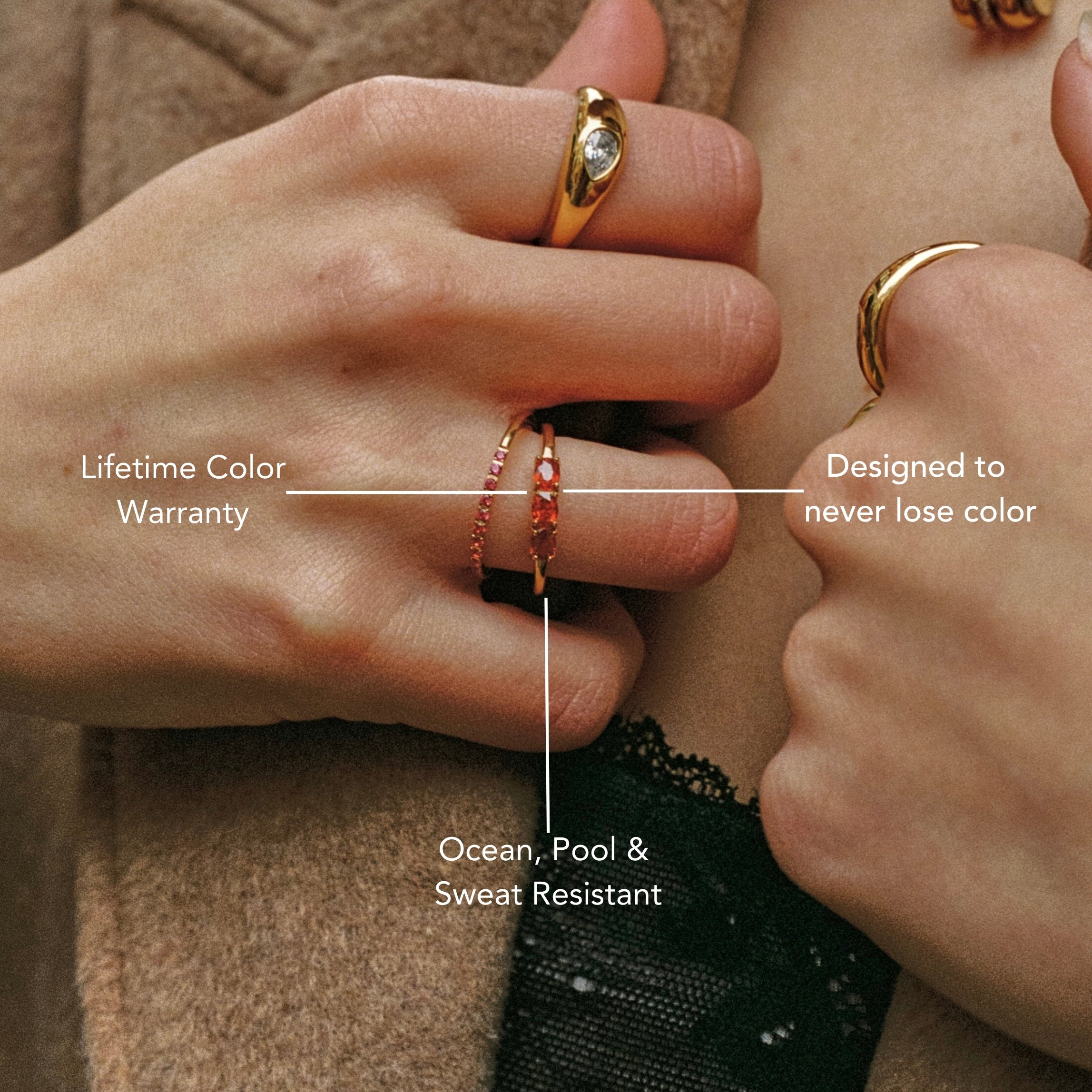 Raspberry Gold Ring