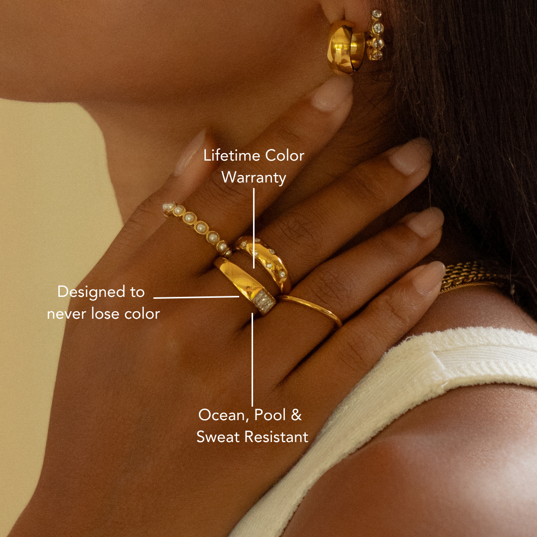 White Gemstone Signet