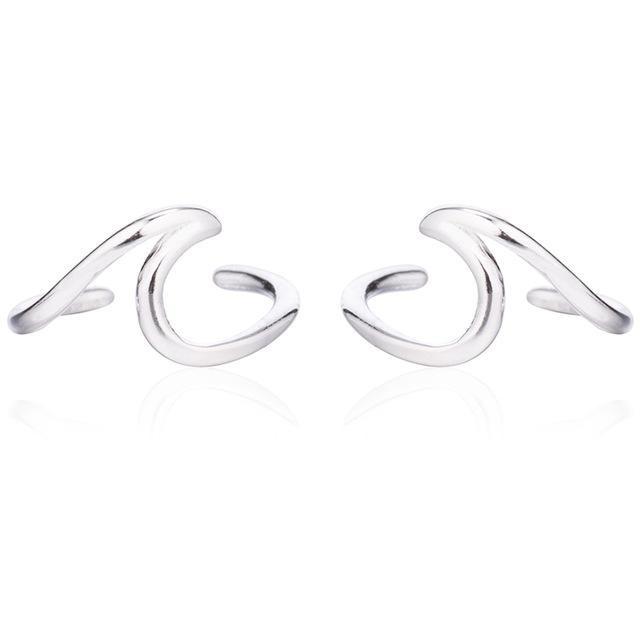Ocean Wave Ear Cuff-Atolea Jewelry (5604087070888)